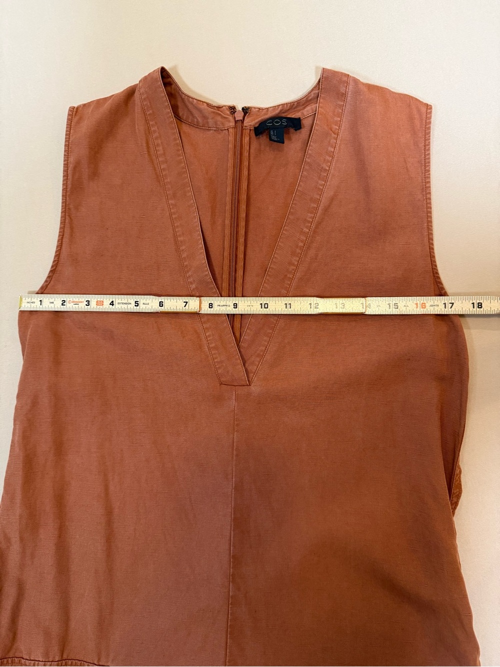 COS Rust-Brown Wide-Leg Utility Jumpsuit - Picture 11 of 16